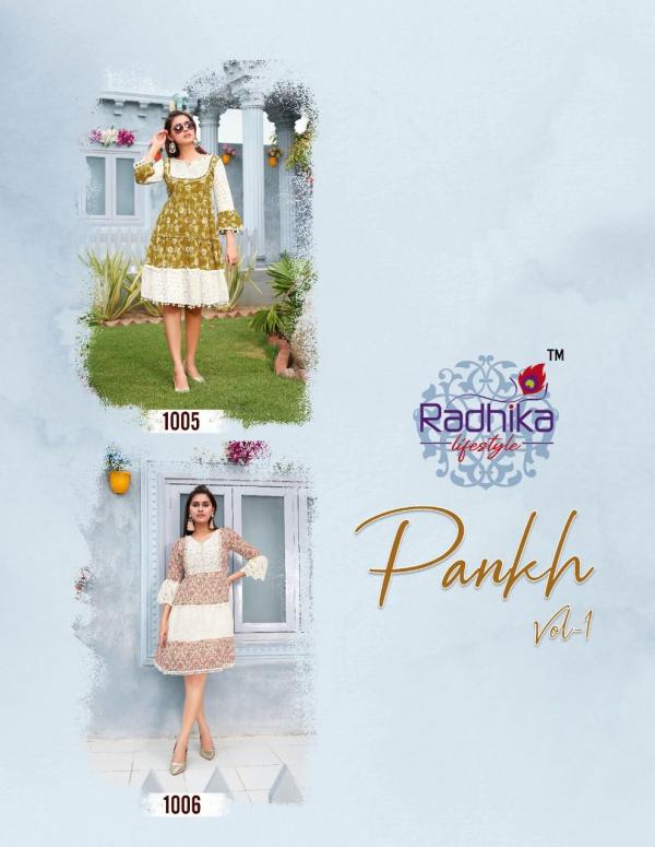 Radhika Pankh 1 Cotton Flair Kurtis Collection